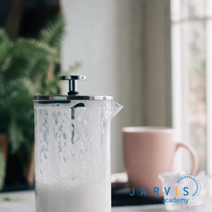 Đã tạo xong bọt sữa